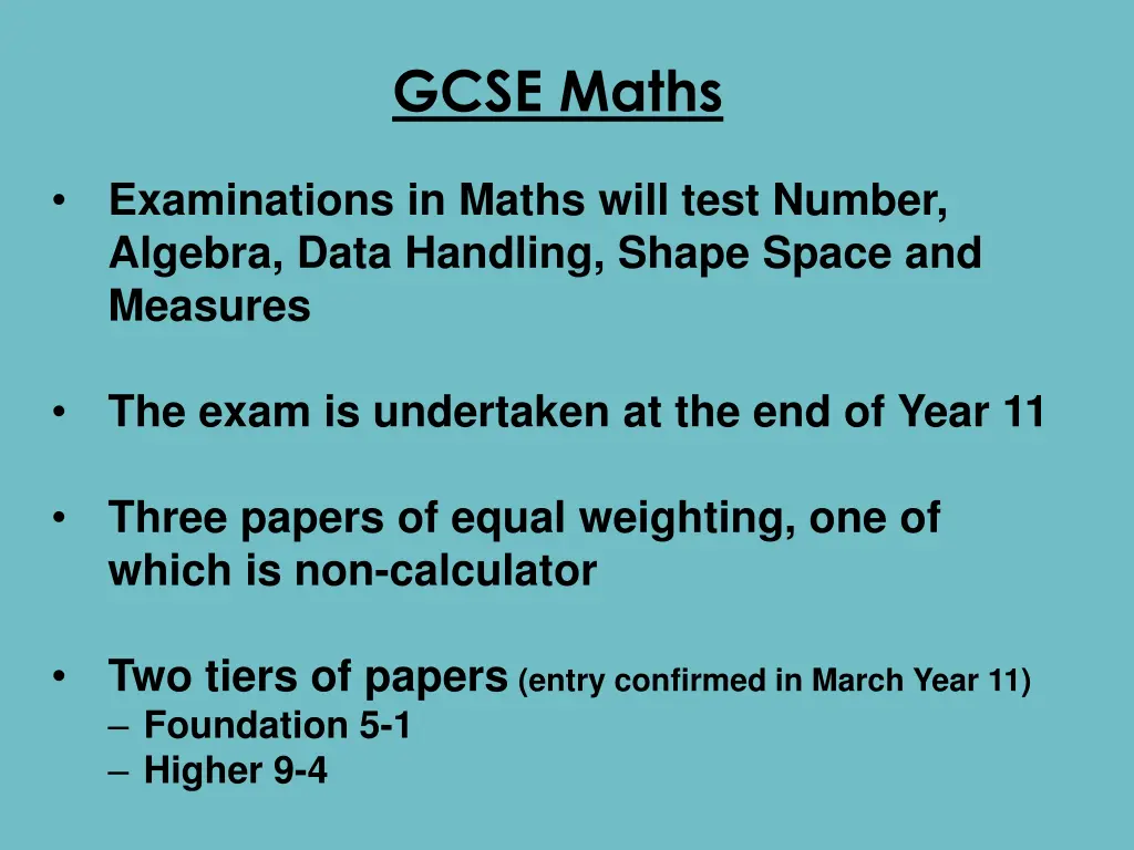 gcse maths