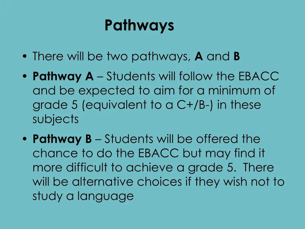 pathways