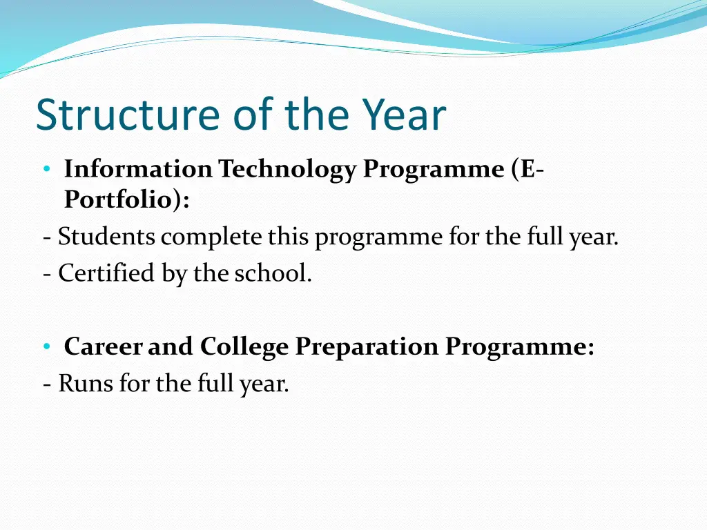 structure of the year 3