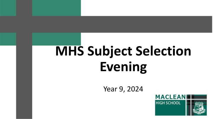 mhs subject selection evening