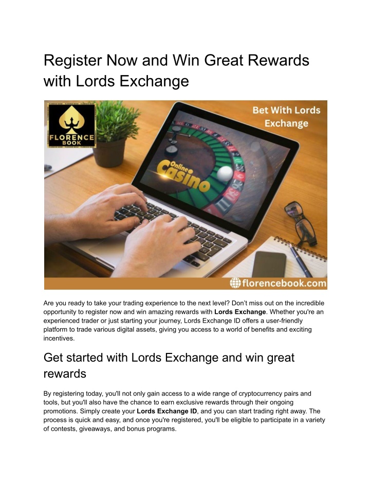 register now and win great rewards with lords