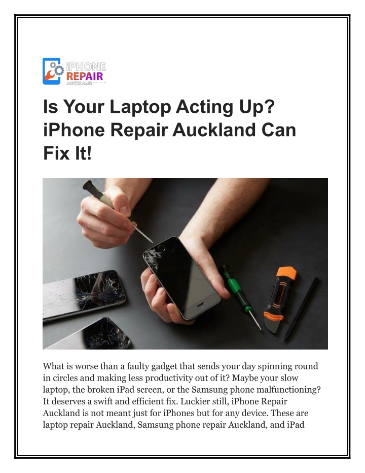 is your laptop acting up iphone repair auckland