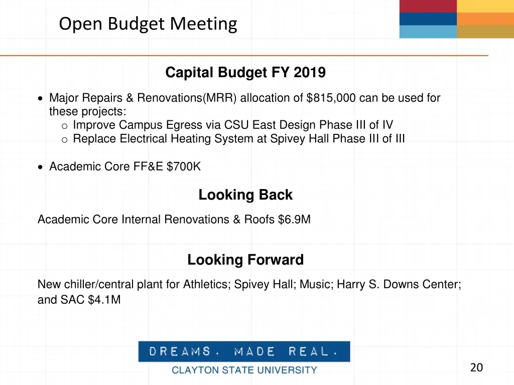 open budget meeting 13