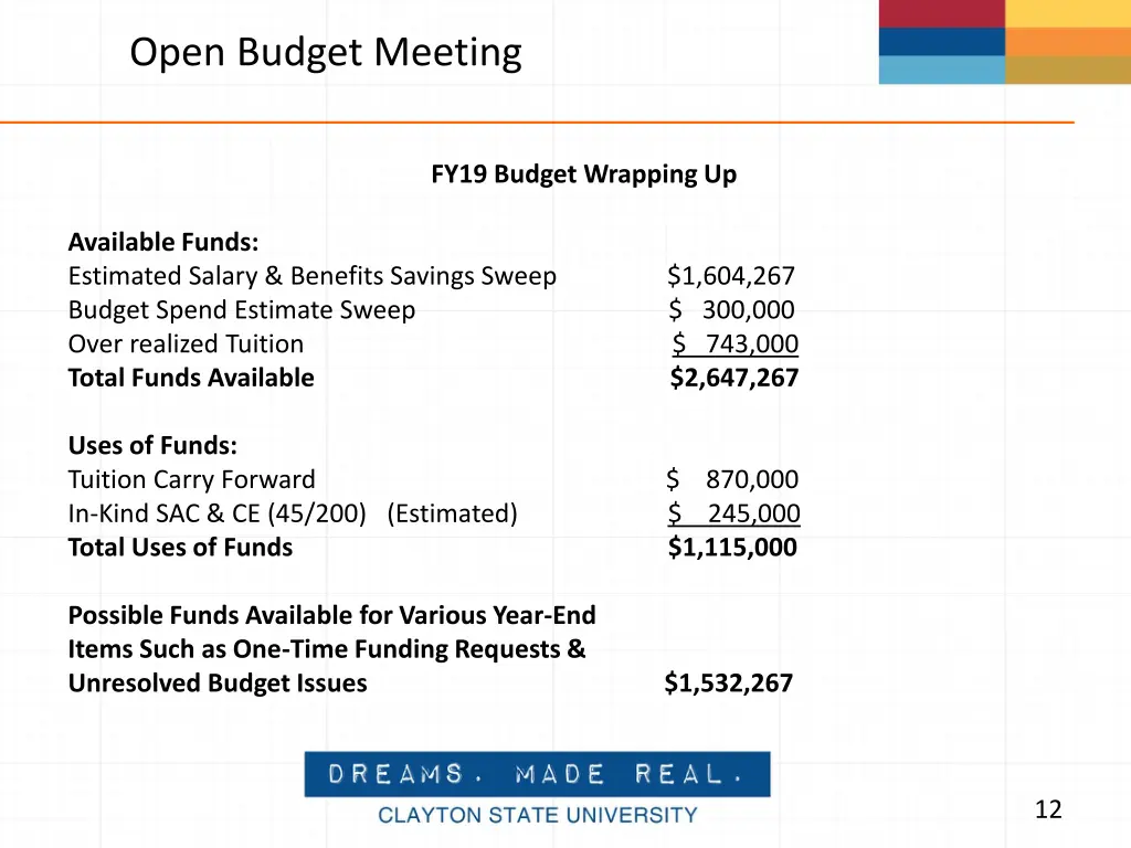 open budget meeting 8