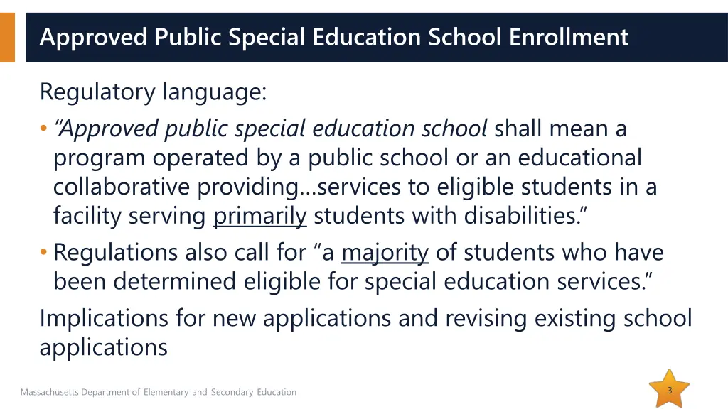 approved public special education school