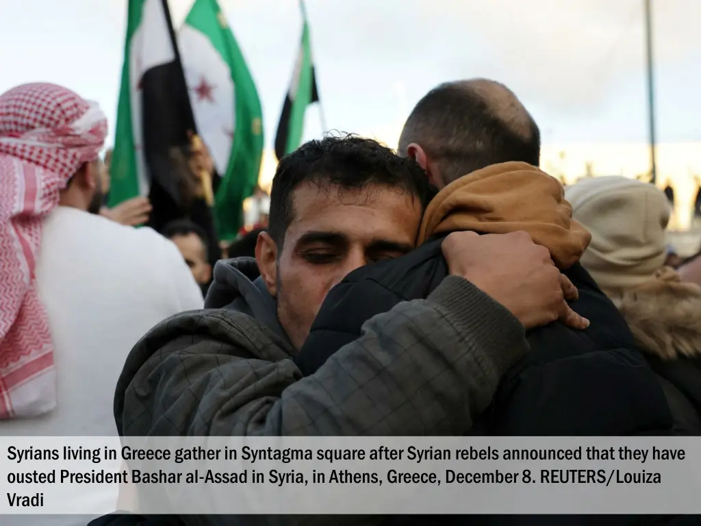 syrians living in greece gather in syntagma