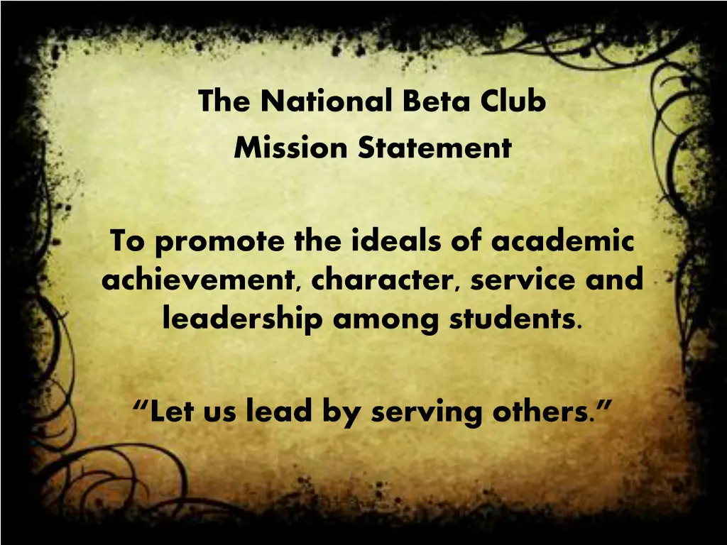 the national beta club mission statement 1