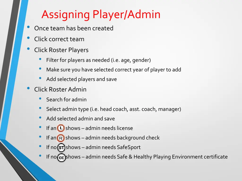 assigning player admin once team has been created