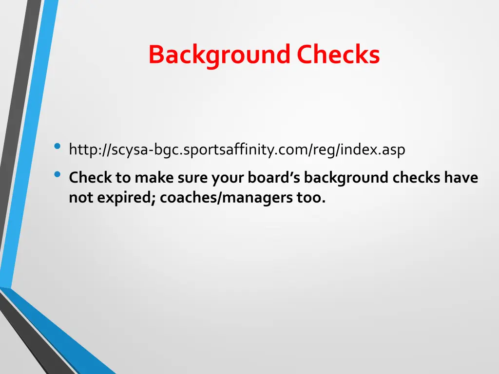 background checks