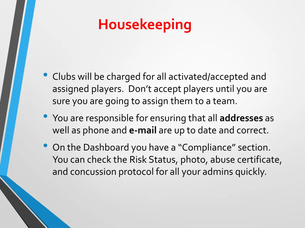 housekeeping