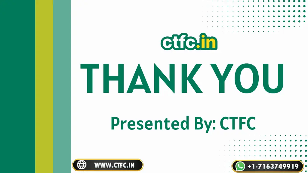 thank you presented by ctfc