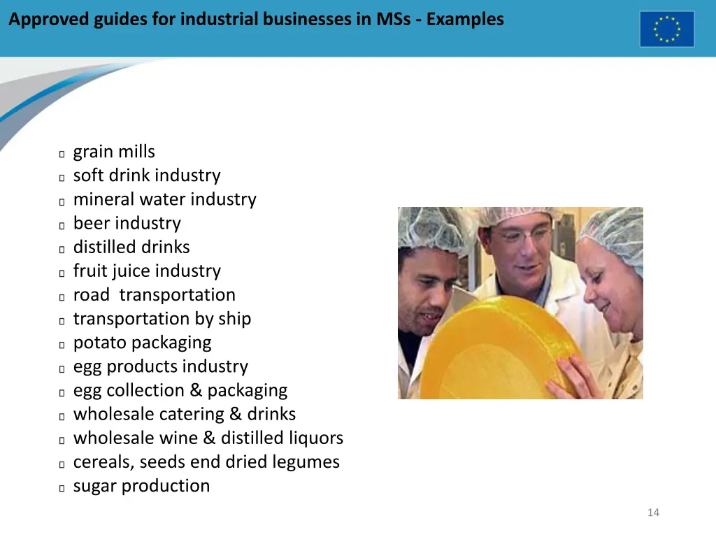 approved guides for industrial businesses