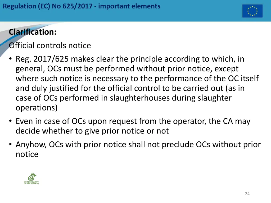 regulation ec no 625 2017 important elements 4