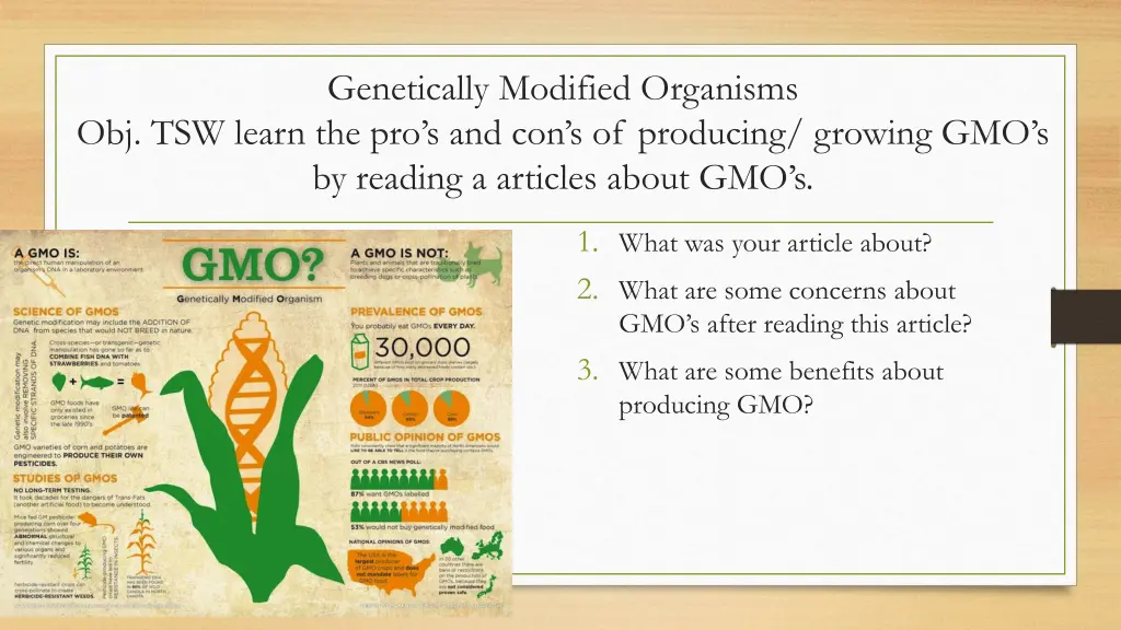 genetically modified organisms