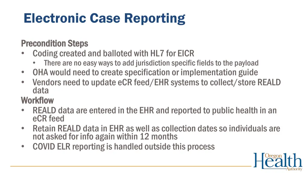 electronic case reporting