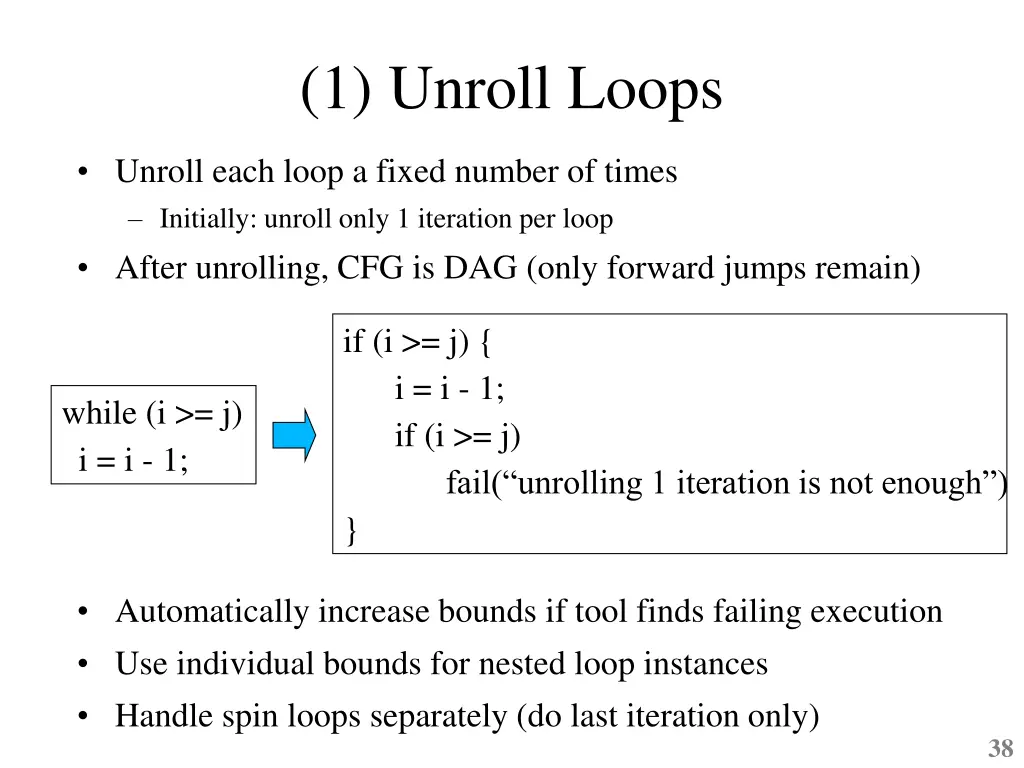 1 unroll loops