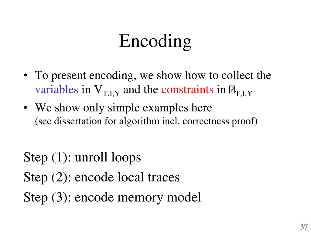 encoding