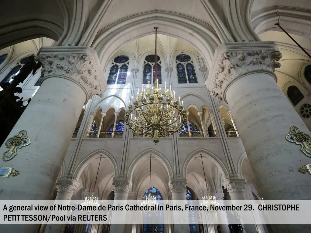 a general view of notre dame de paris cathedral