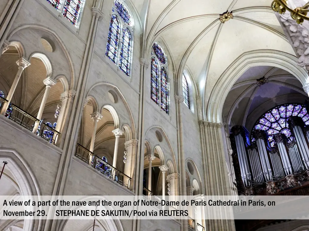 a view of a part of the nave and the organ