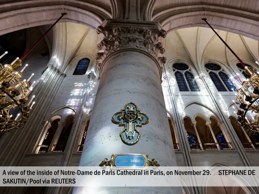 a view of the inside of notre dame de paris 1