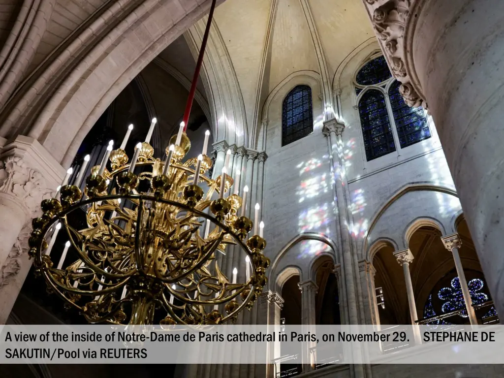 a view of the inside of notre dame de paris