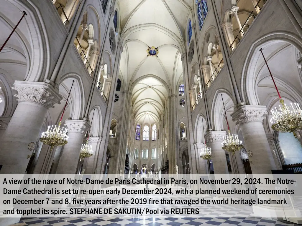 a view of the nave of notre dame de paris