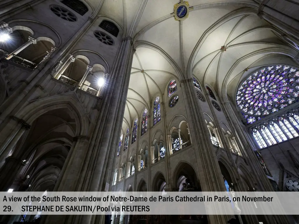 a view of the south rose window of notre dame