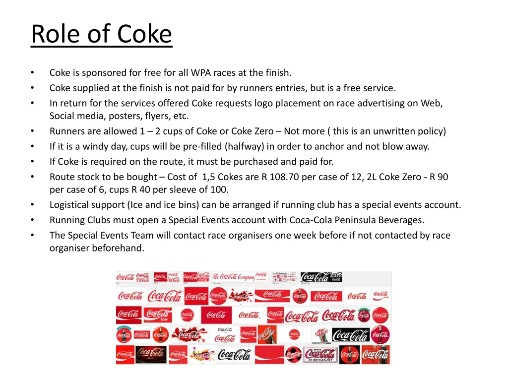 role of coke