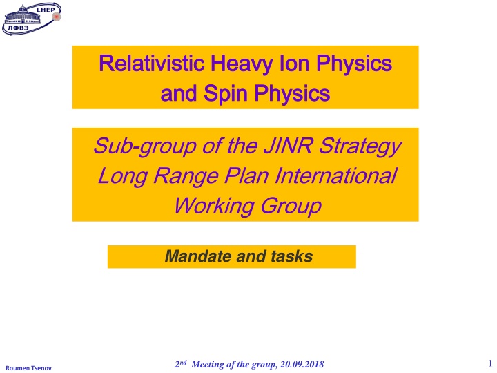 relativistic heavy ion physics relativistic heavy