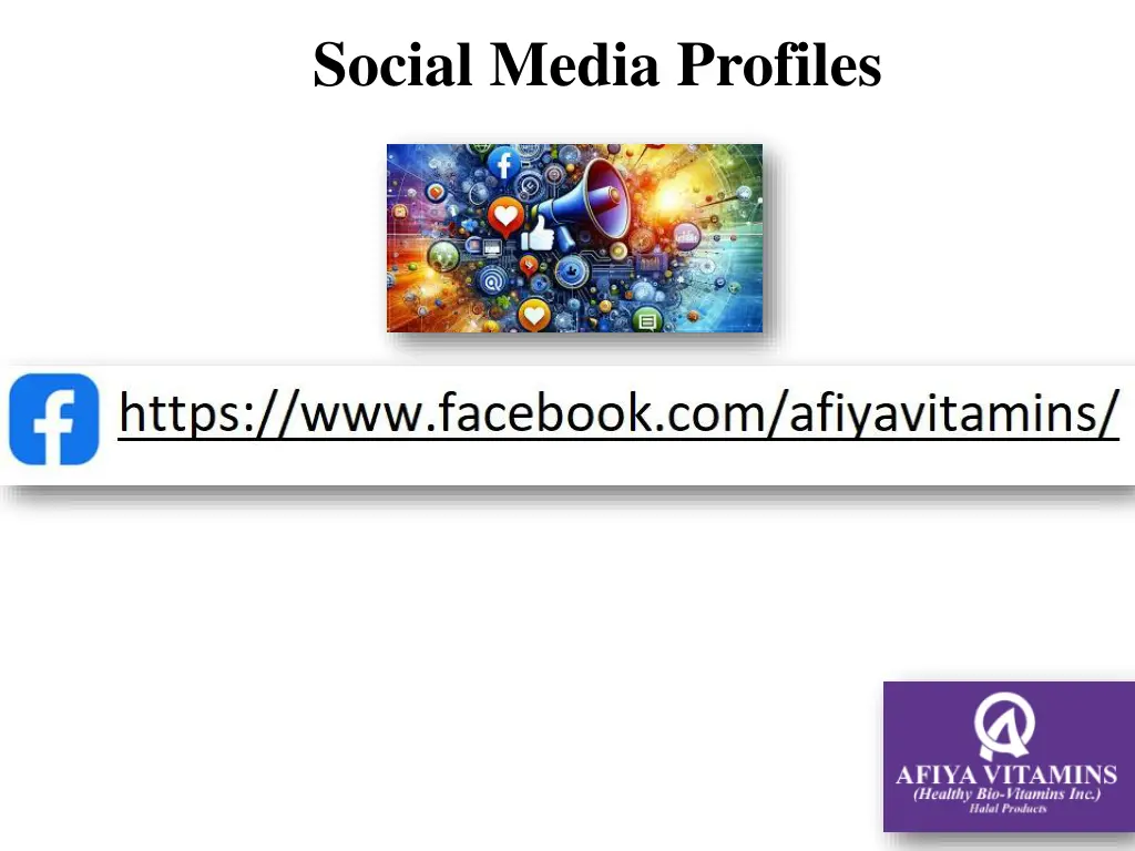 social media profiles