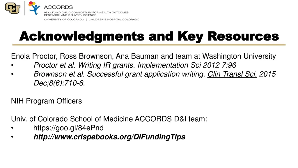 acknowledgments and key acknowledgments