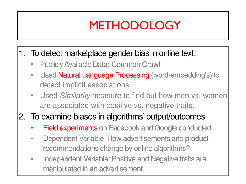 methodology