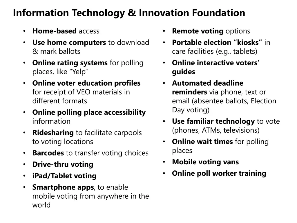 information technology innovation foundation