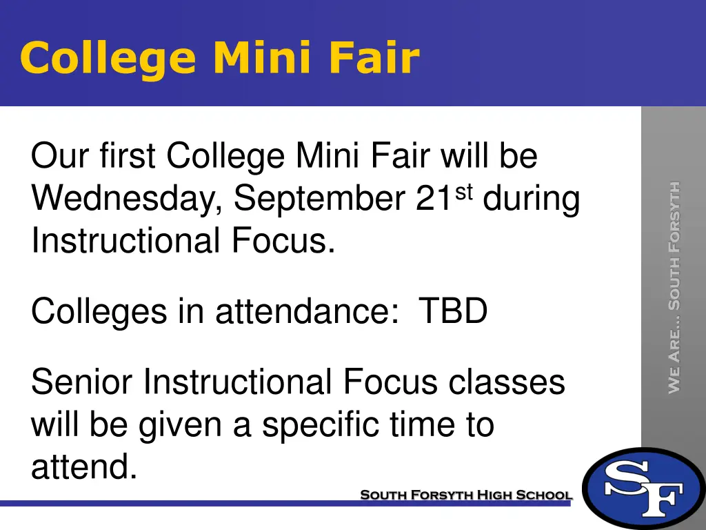 college mini fair