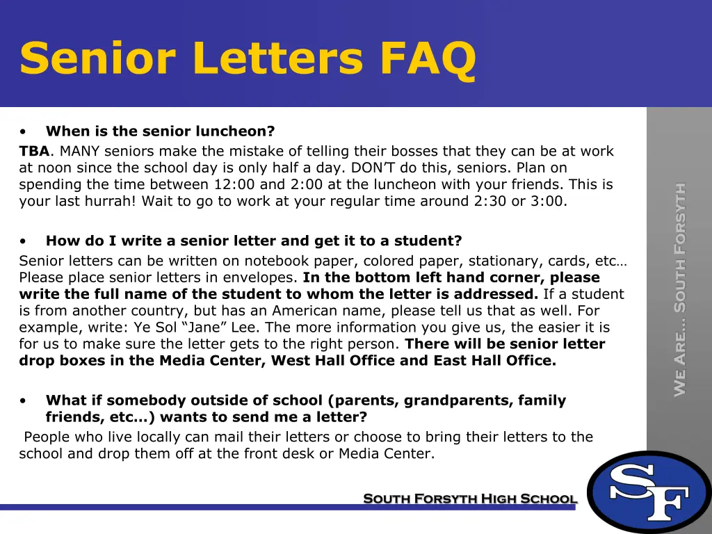 senior letters faq 1