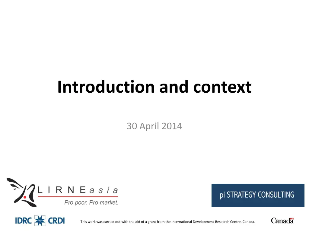 introduction and context