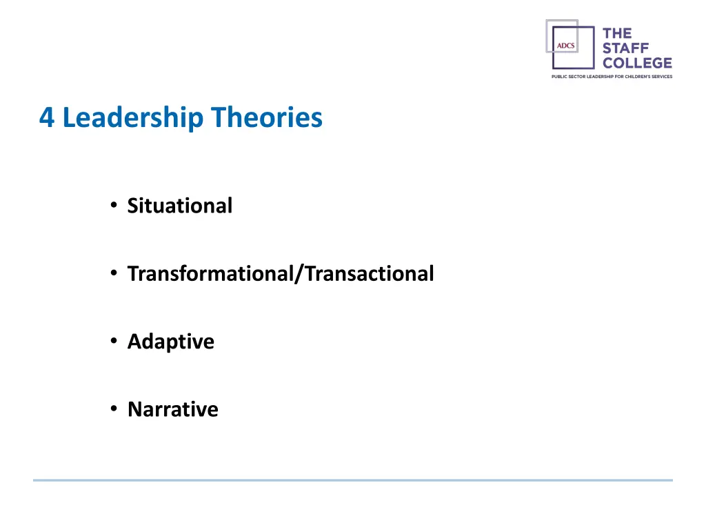 4 leadership theories