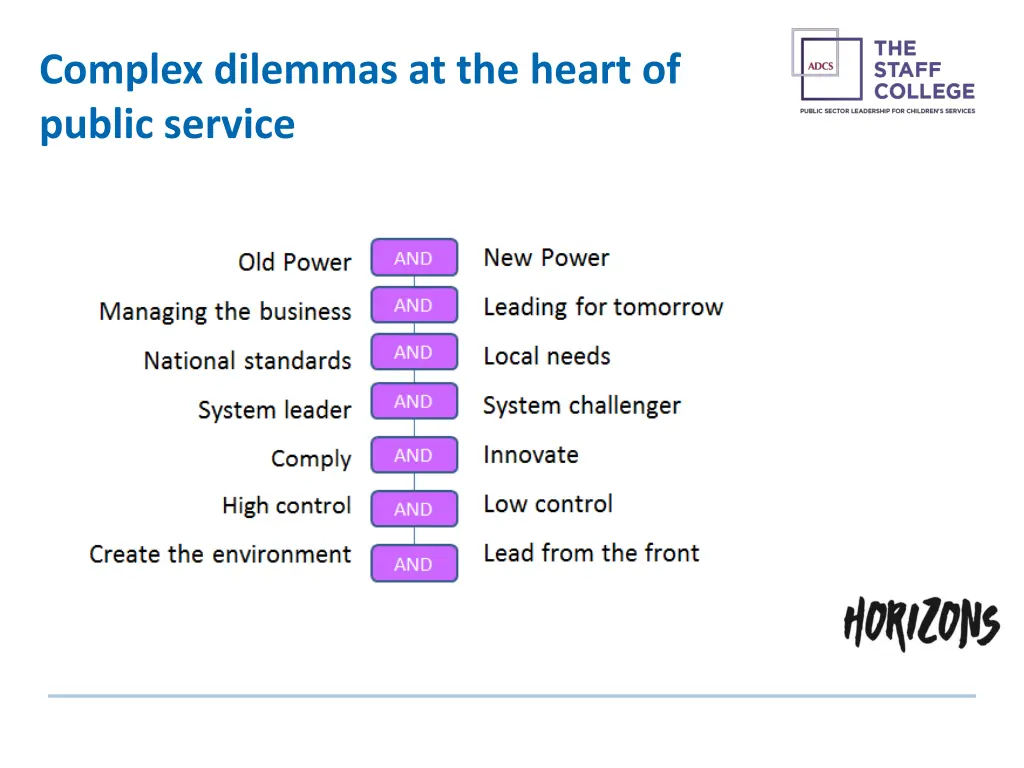 complex dilemmas at the heart of public service