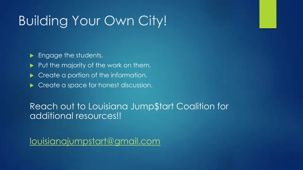 building your own city
