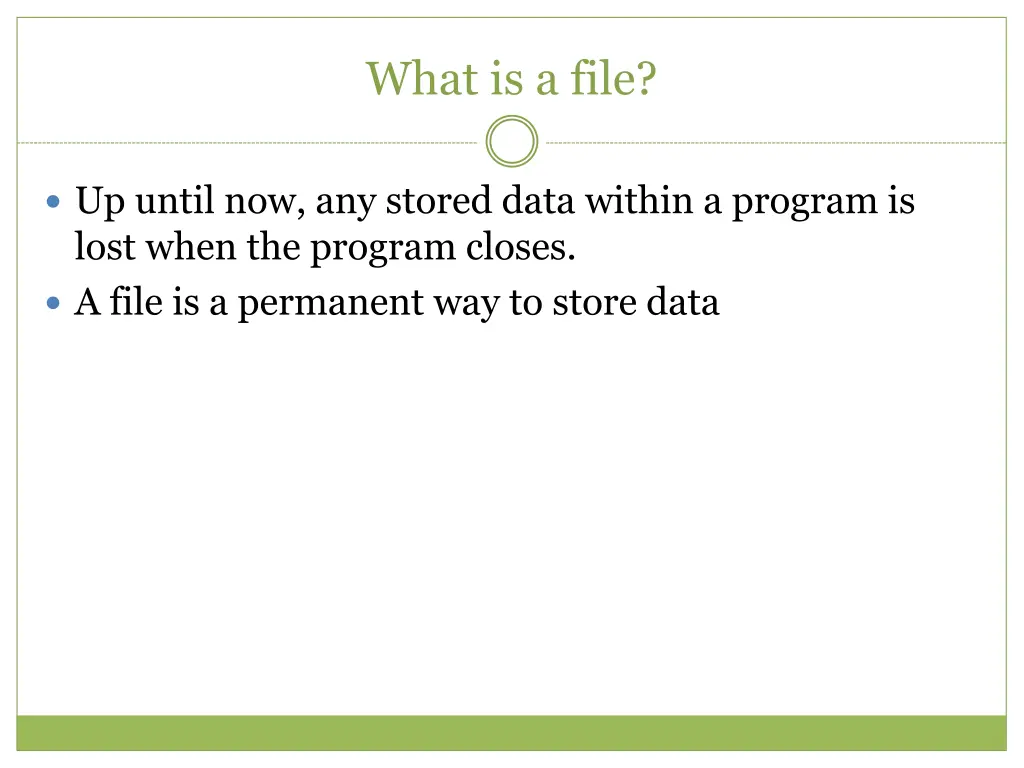 what is a file