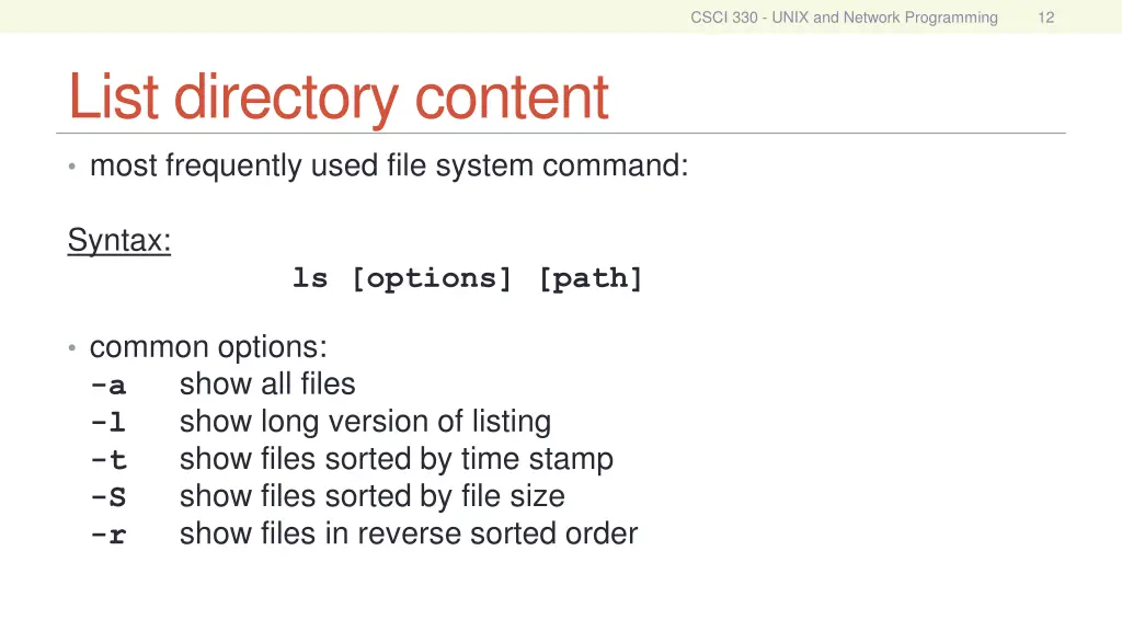 csci 330 unix and network programming 11