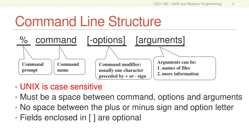 csci 330 unix and network programming 2