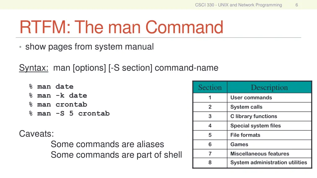 csci 330 unix and network programming 5