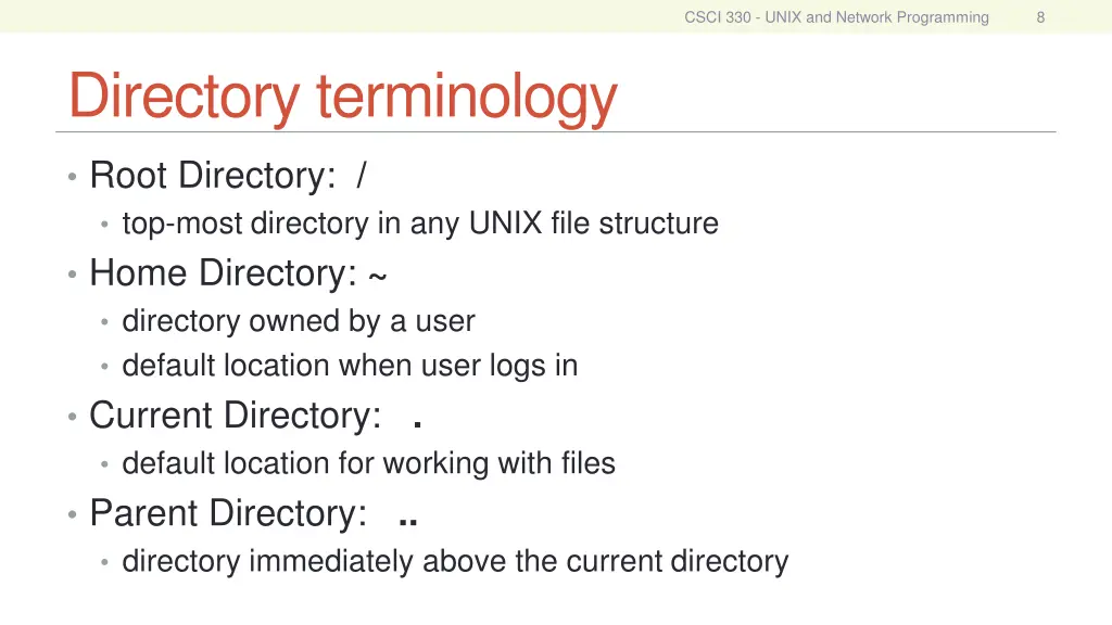 csci 330 unix and network programming 7