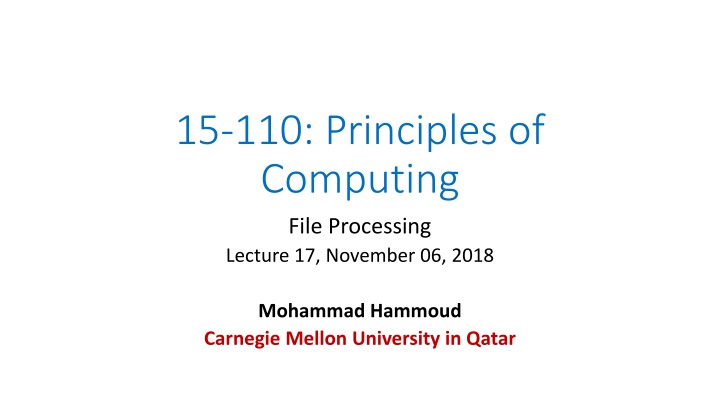 15 110 principles of computing file processing