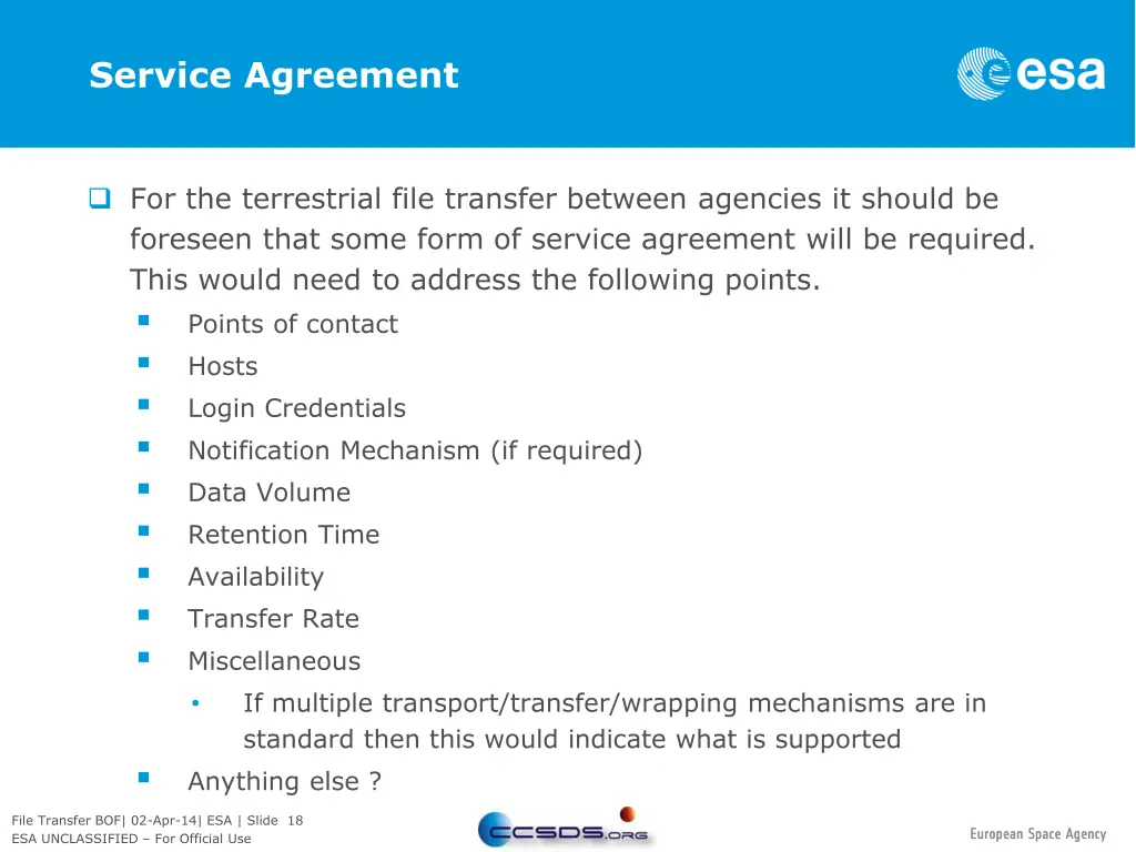 service agreement