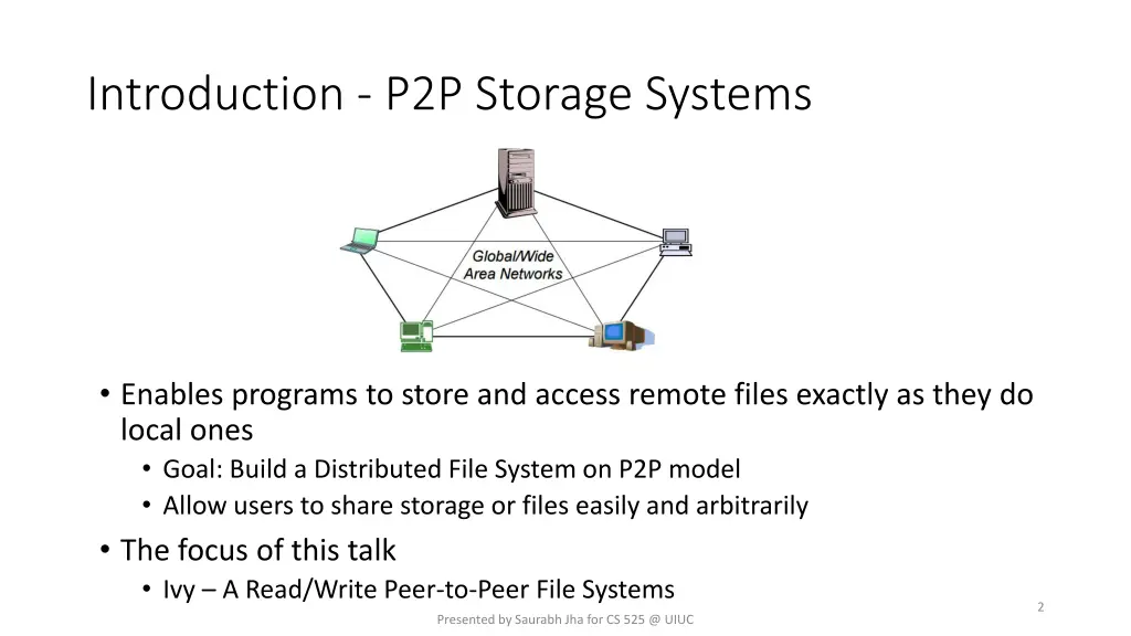 introduction p2p storage systems