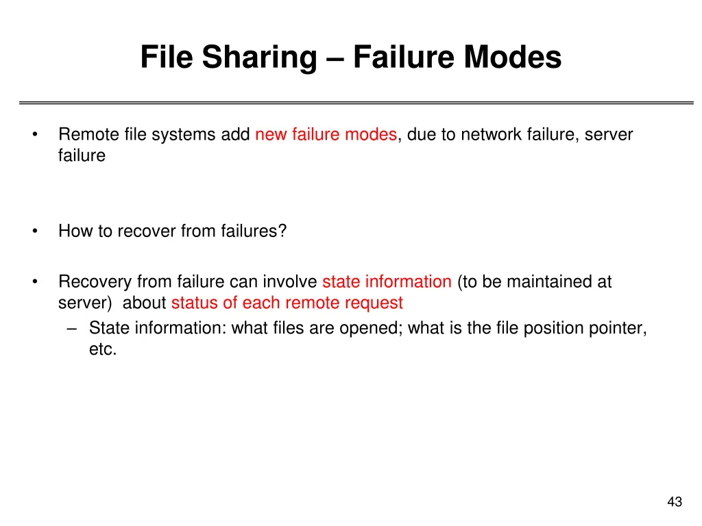 file sharing failure modes