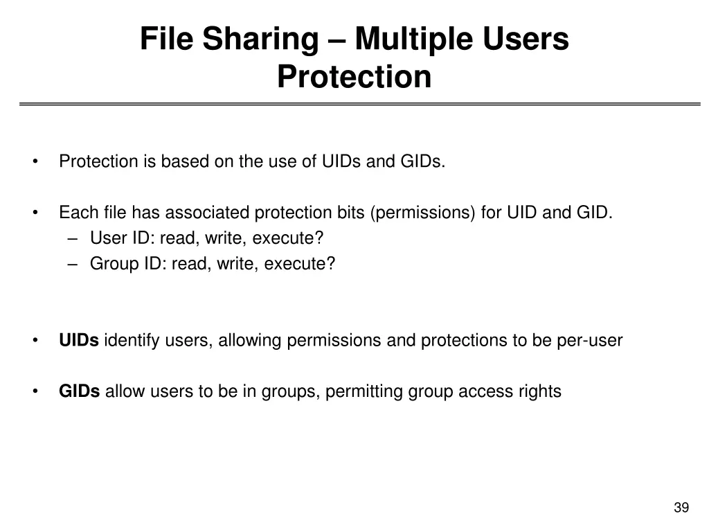 file sharing multiple users protection