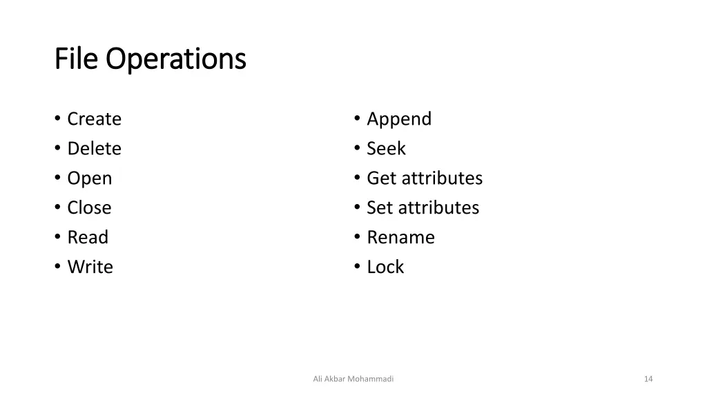 file operations file operations